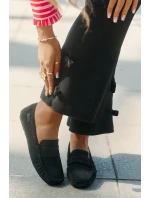 Zamszowe Mokasyny Damskie Big Star RR274948 Czarne