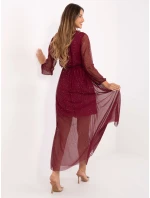 Šaty IT SK 21808.01 burgundy Šaty IT SK 21808.01 burgundy