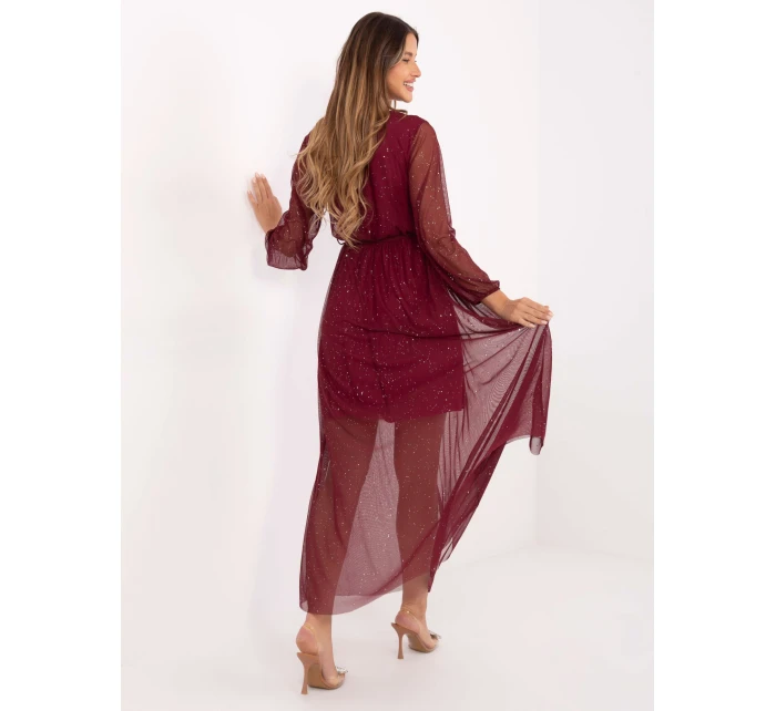 Šaty IT SK 21808.01 burgundy Šaty IT SK 21808.01 burgundy