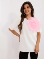 Bluzka LK BZ model 20742497 biało różowy - FPrice