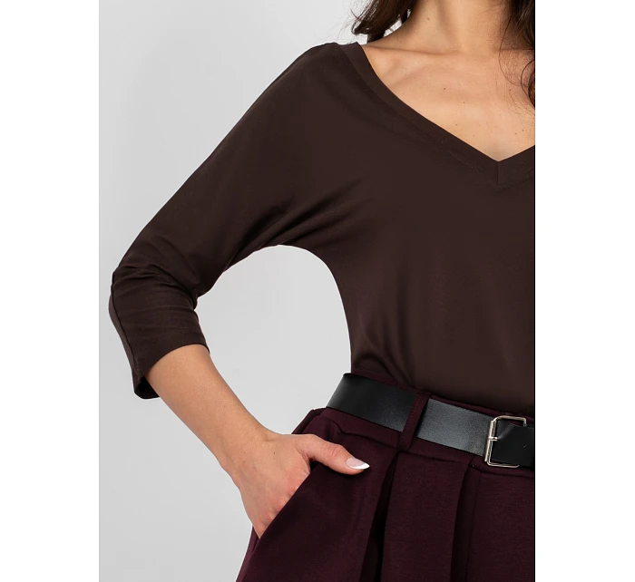 Blúzka RV BZ A1189.24 tmavohnedá