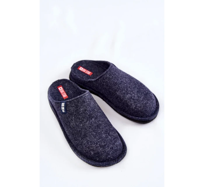 Klasické dámské pantofle Big Star KK276013 Námořnická modrá