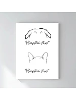 Personalizovaný magický fotorámik – 30x40 – zvieracie uši