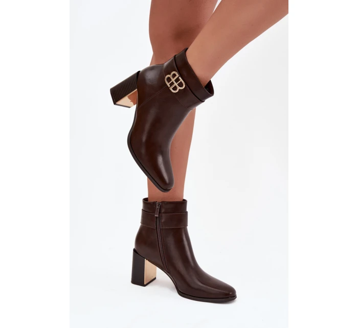 Topánky na podpätku model 220693 Step in style