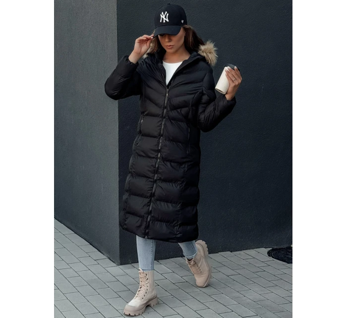 Dámsky zimný kabát LUXWARM čierny FashionStreet TY4374