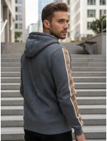 Pánská mikina s kapucí tmavě šedá Dstreet model 21994638 - FashionStreet