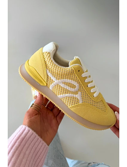 Sneakers Dámské Sportovní Žluté model 21919377 - Boto
