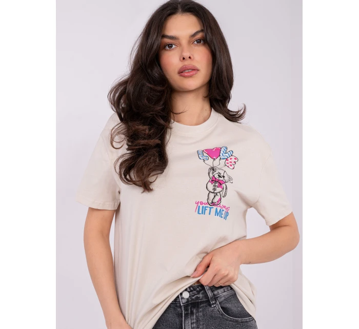 Tričko D12022AH02645Y light beige