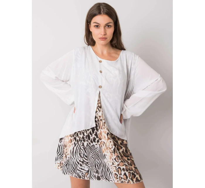 Šaty DHJ SK 21451.50 bielych