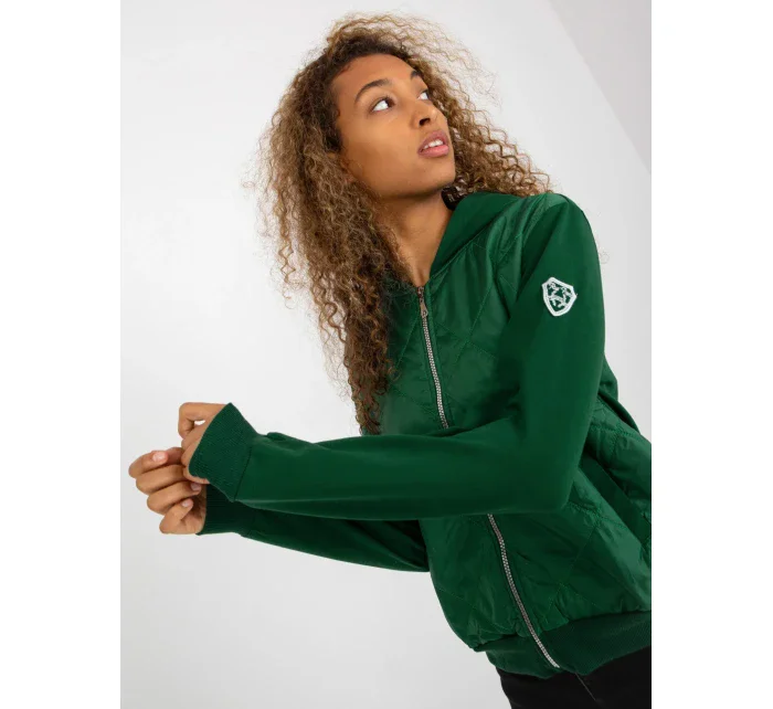 Dámska mikina RV BL 8226.11X tmavo zelená