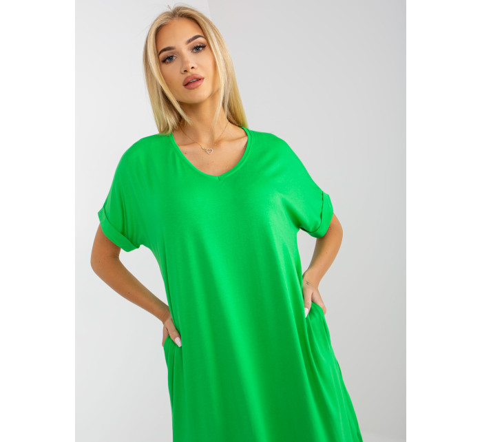 Zelené oversize šaty s vreckami OH BELLA