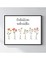 Personalizovaný magický fotob obraz v ráme – 40x50 – kvetinová záhradka