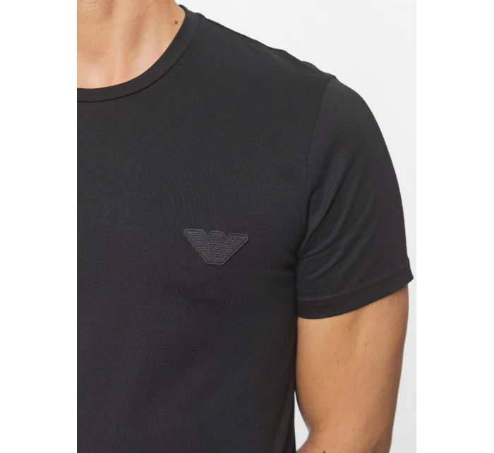 Pánske tričko 110853 3f755 00020 čierne - Emporio Armani