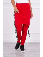 Nohavice/oblek s nápisom selfie red