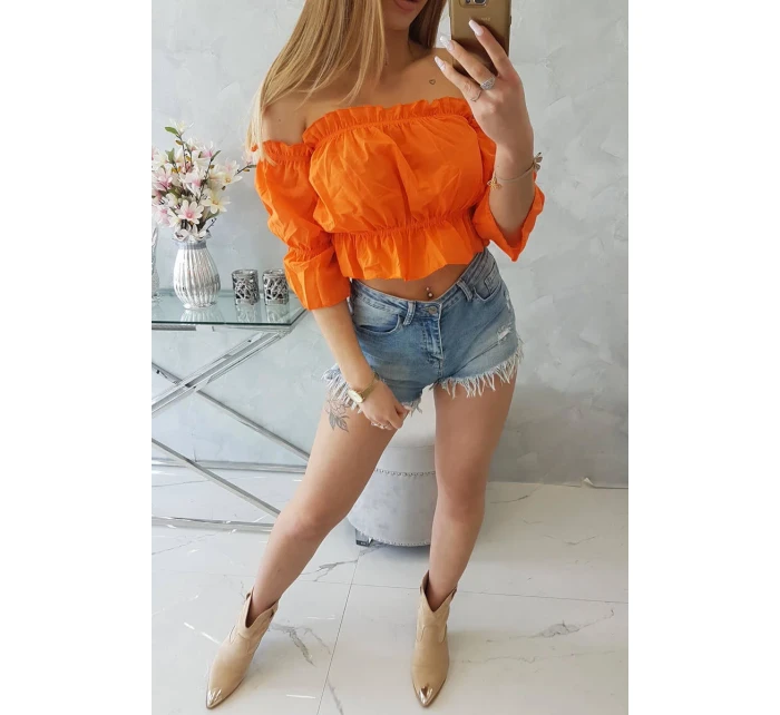 Oranžová pruhovaná halenka Oranžová pruhovaná halenka