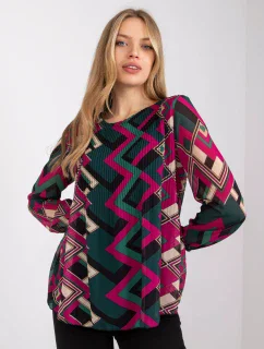 Blúzka DHJ BZ 8643 2.67P tmavo zelená