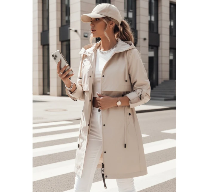 Dámská přechodná bunda parka béžová Dstreet model 21974186 - FashionStreet