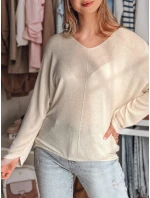 Dámsky oversize sveter NORVAN s motýlikmi FashionStreet MY2451