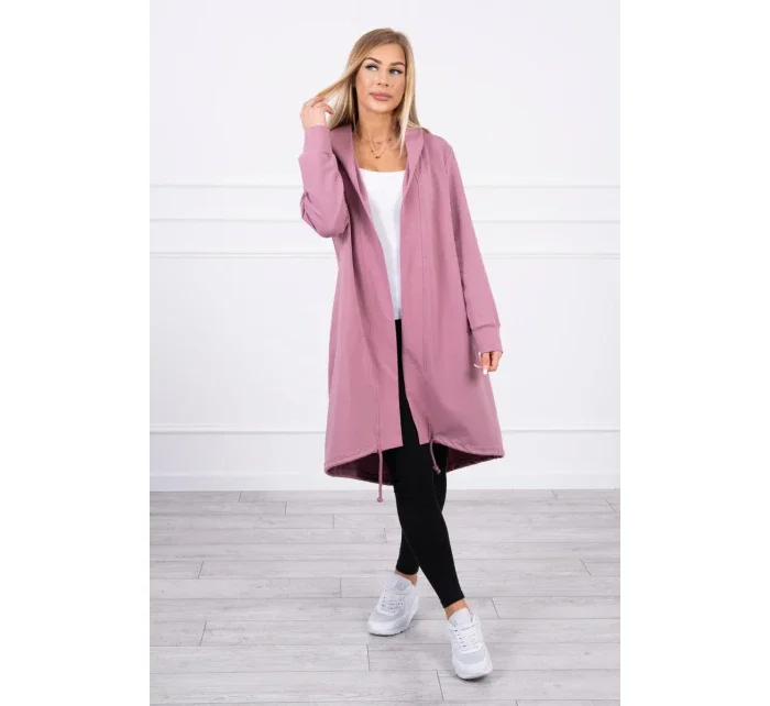 Tmavě růžová bunda s potiskem Tmavě růžová bunda s potiskem