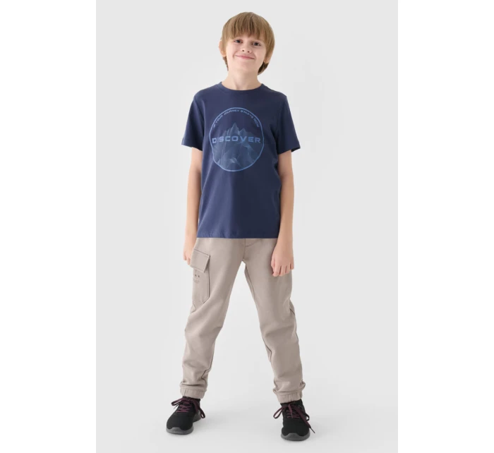 Chlapecké Kalhoty Šedé model 21673420 - 4F Chlapecké Kalhoty Šedé model 21673420 - 4F