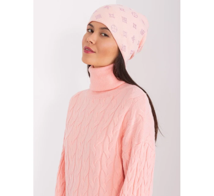 Czapka AT CZ model 19034187 jasny różowy - FPrice