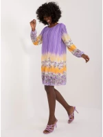 DHJ SK N8524 Šaty.14x fialová DHJ SK N8524 Šaty.14x fialová