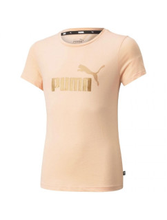 Detské tričko ESS+ Logo Tee Jr 587041 91 peach - Puma
