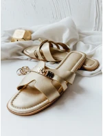 zlaté dámské žabky model 21990195 - Dstreet zlaté dámské žabky model 21990195 - Dstreet