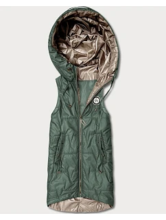 Tenký rukáv s kontrastným lemovaním Goodlookin Khaki (B8583-11)