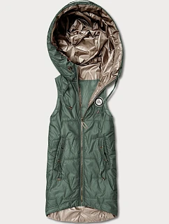 Tenký rukáv s kontrastným lemovaním Goodlookin Khaki (B8583-11)