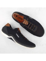 Pohodlné poltopánky Rieker M RKR666 navy blue