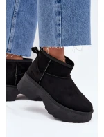 Dámské Nízké Sněhule Na S S Kožíškem Černé model 21706754 - Boto Dámské Nízké Sněhule Na S S Kožíškem Černé model 21706754 - Boto