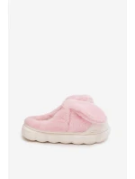 Kožešinové dámské pantofle růžové model 21772462 - Boto Kožešinové dámské pantofle růžové model 21772462 - Boto