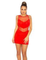 Sexy Hot KouCla Mini Dress with Mesh