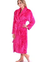 Dámska župan LILLY extra so šálovým golierom 2120 3430 Tmavo ružová - Vestis