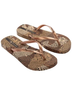 Dámske žabky Animal W 83617AY384 Brown with beige pattern - Ipanema
