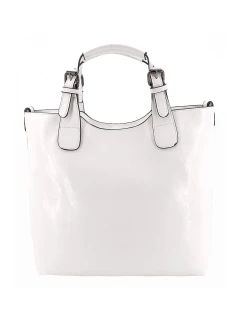 Luxusná biela dámska kabelka 6DQBA - Ines Delaure