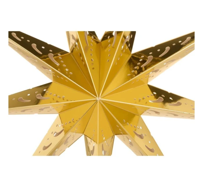 DEKORÁCIA PAPIEROVÁ HVIEZDICA Š.45 CM 9 ZLATÉ RÁMY detské