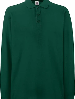 Premium Polo LSL Piqué polo s dlouhým rukávem model 22456812 forest green - Fruit of the Loom