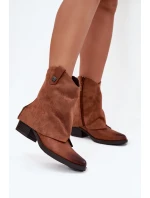 Zateplené Boty Na Podpatku Camel model 21708405 - Boto Zateplené Boty Na Podpatku Camel model 21708405 - Boto