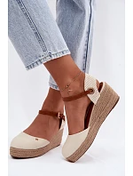 Dámské sandály na platformě  Béžové model 22200658 - Wrangler