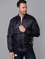 Pánska prešívaná bunda bomber čierna (AK95-1)