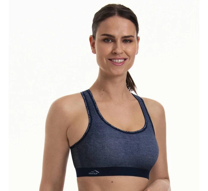 PanAlp Delta Top športová podprsenka s výstužou DeltaPad 5562 jeans - Active