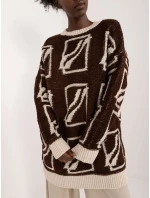 Sweter BA SW model 20301490 ciemny brązowy - FPrice