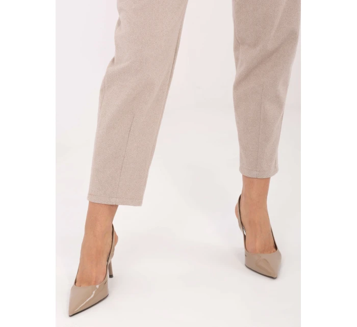 Spodnie IT SP model 21776446 beżowy - FPrice Spodnie IT SP model 21776446 beżowy - FPrice