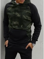 Pánská zelená mikina model 21966943 - Dstreet