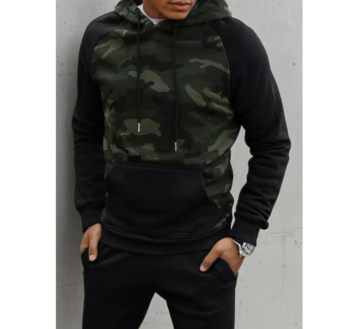 Pánská zelená mikina model 21966943 - Dstreet