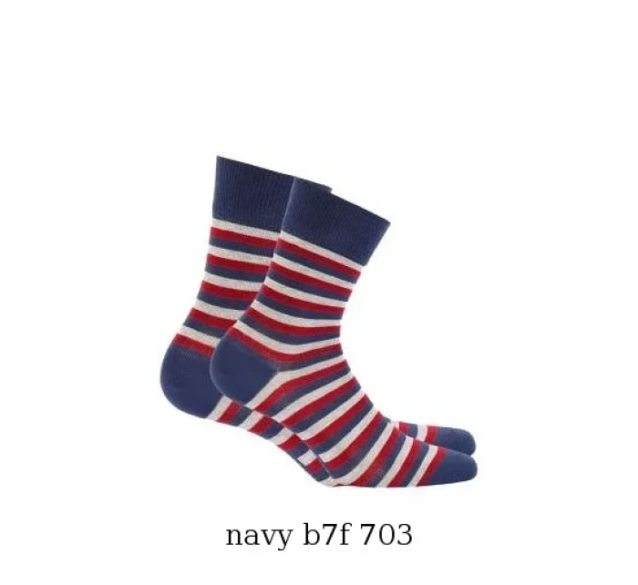 Pánske ponožky Wola Perfect Man vzorované W 94N03 Casual