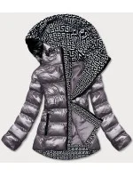 METALICZNA KURTKA DAMSKA Z KAPTUREM model 21243055 - SPEED.A METALICZNA KURTKA DAMSKA Z KAPTUREM model 21243055 - SPEED.A