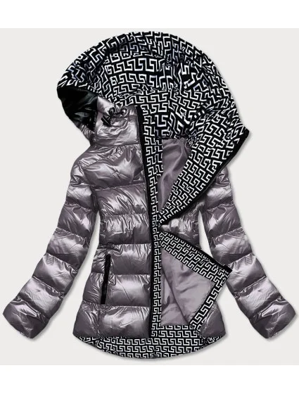 METALICZNA KURTKA DAMSKA Z KAPTUREM model 21243055 - SPEED.A METALICZNA KURTKA DAMSKA Z KAPTUREM model 21243055 - SPEED.A